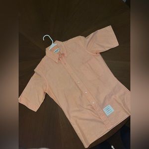 Men’s M Thom Browne SS22 RTW Short Sleeve Button Down